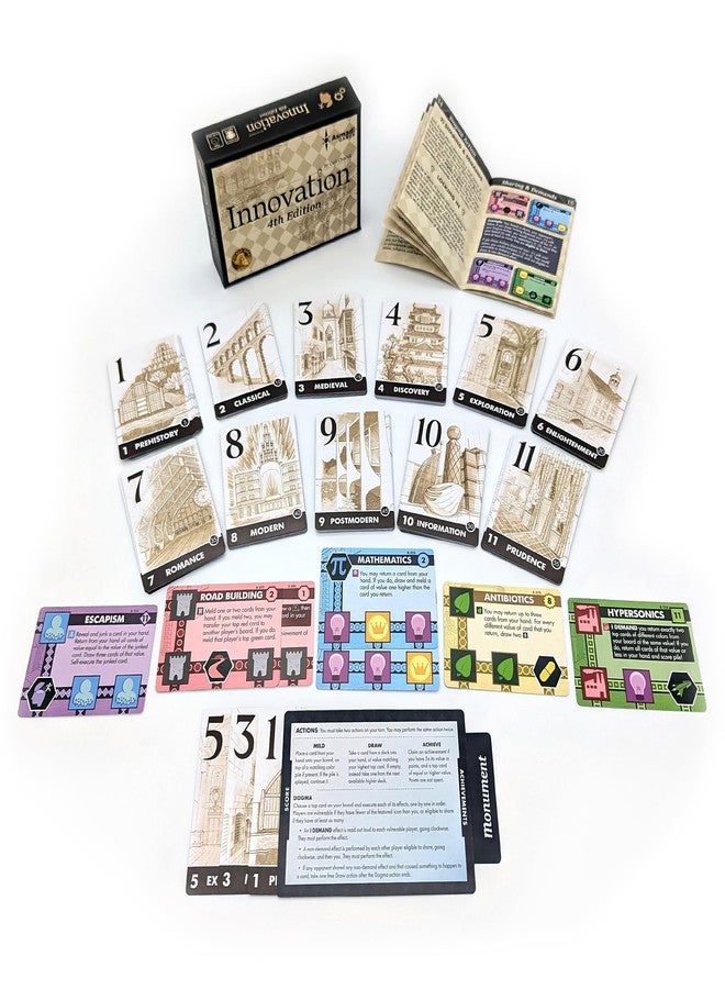 Asmadi Games Innovation 4th Edition - Strategy Card Game, Invent an Empire, Tableau Building, Ages 14+, 2-4 Players - Image 3